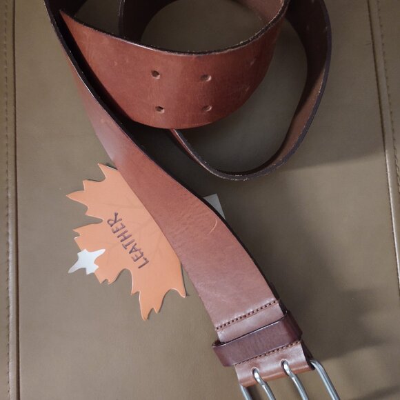 NWT GAP 🇬🇧 Made in England Genuine LEATHER Belt: Size MED Vintage Fall '01